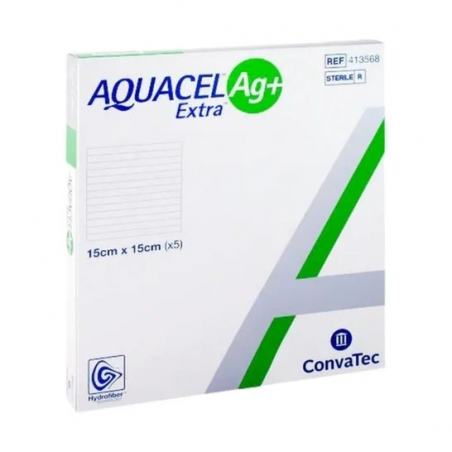 Aquacel Ag+ Pansement Extra Stérile 5x5cm 10 unités