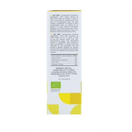 Huile Essentielle Terpénique Citron Bio 10ml