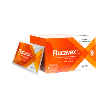 Flucavex 500mg + 25mg + 200mg 8 saquetas