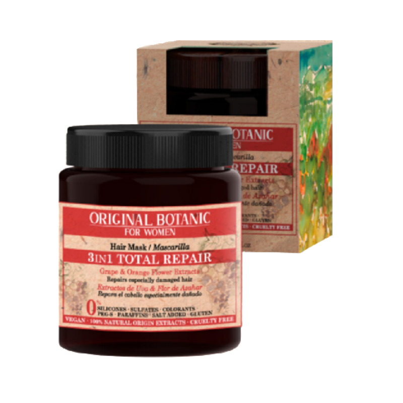 Original Botanic Mascarilla 3 en 1 Total Repair Mujer 250ml