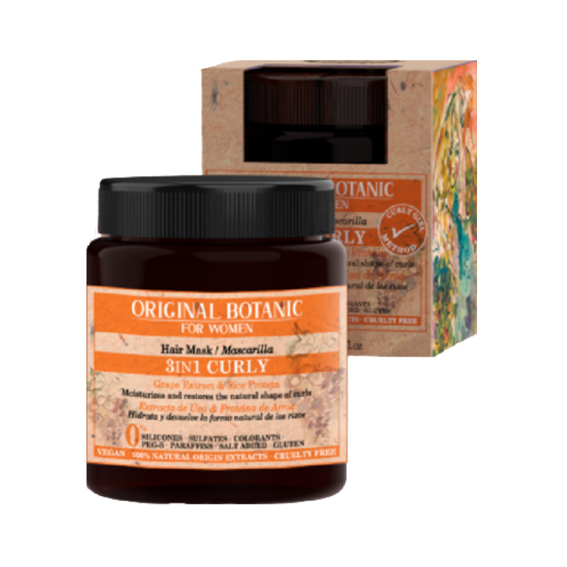 Original Botanic Mascarilla 3 en 1 Cabello Rizado 250ml
