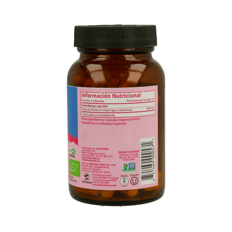 Organic India Shatavari 90 gélules