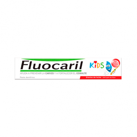Fluocaril Kids Pasta Dentes Prevenção Caries Morango 50ml