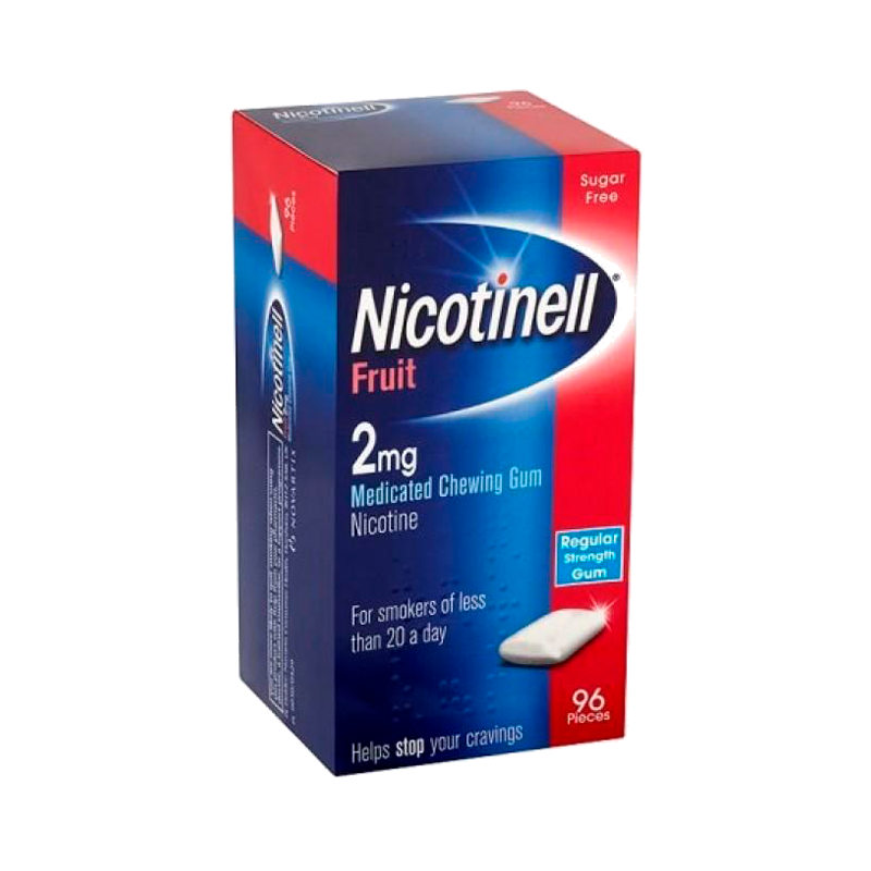 Nicotinell Fruit 2mg 96 Gomas Medicamentosas para Mascar