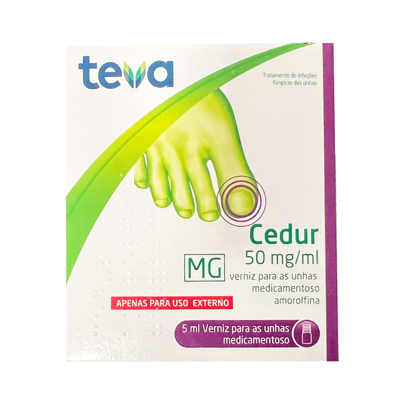 Amorolfine Teva Cedur 50 mg/ml Vernis à Ongles Médicamenteux 5 ml