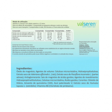 Valseren 60 comprimés