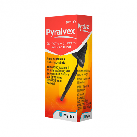Pyralvex 10mg/ml+50mg/ml Solução Bucal 10ml