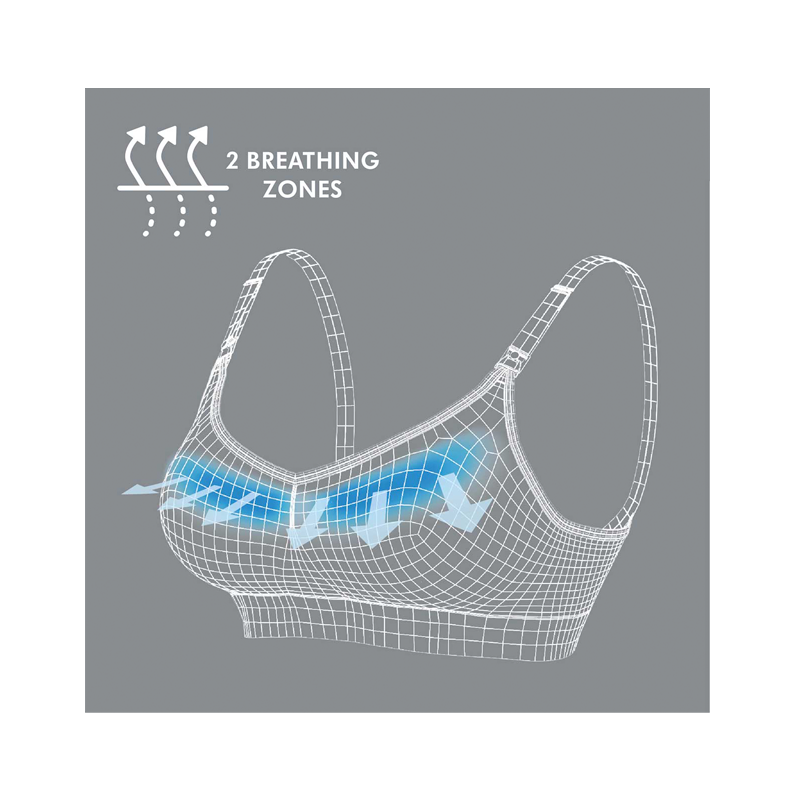 Soutien-gorge de grossesse et d'allaitement Medela Keep Cool Respirant L Noir