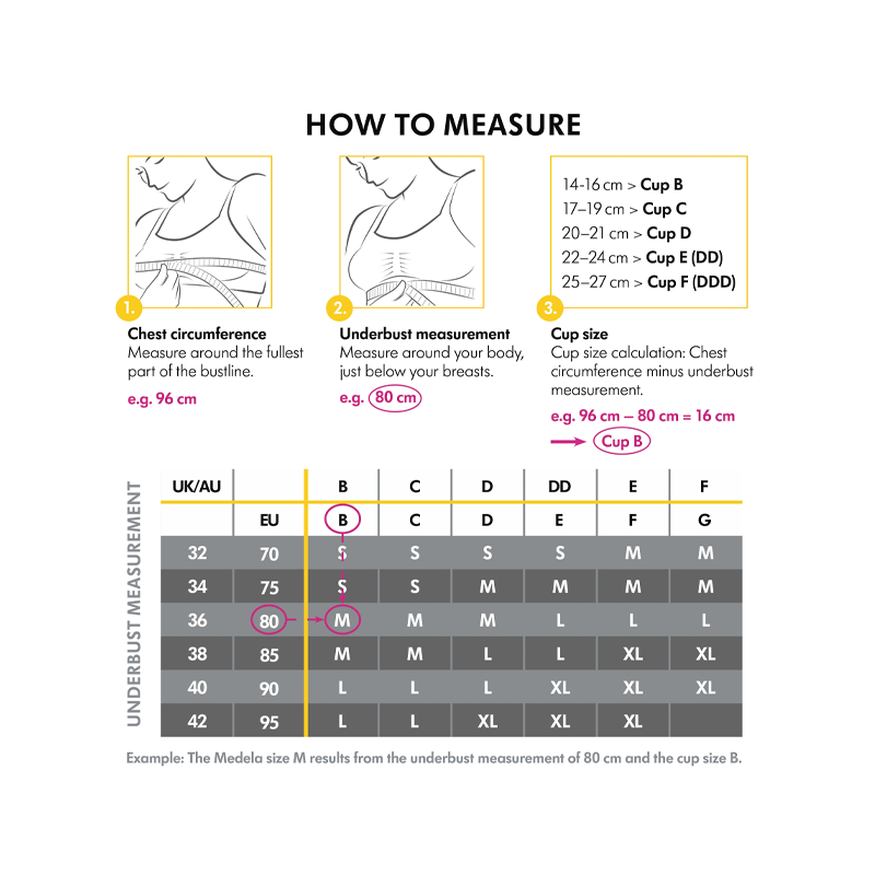 Medela Soutien Keep Cool de Maternidade e Amamentação Respirável L Preto