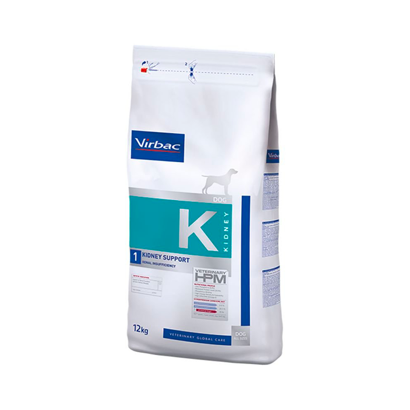 Virbac Veterinary HPM K1 Soporte renal para perros 12 kg