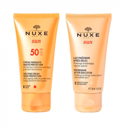 Nuxe Sun Crème Visage SPF50+ 50ml + Lait Après Soleil 50ml