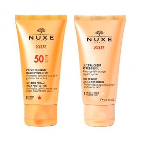 Nuxe Sun Crema Facial SPF50+ 50ml + Leche After Sun 50ml