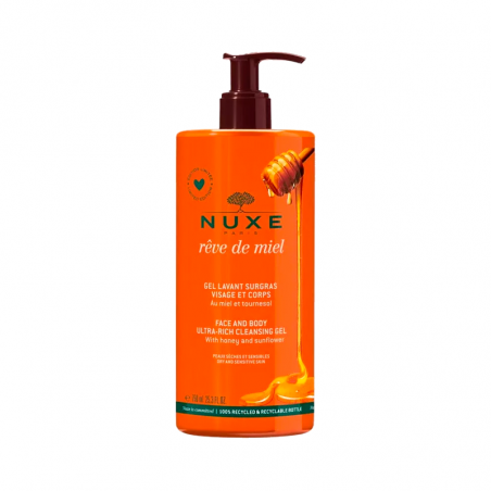 Nuxe Rêve De Miel Gel Limpiador Surgras 750ml