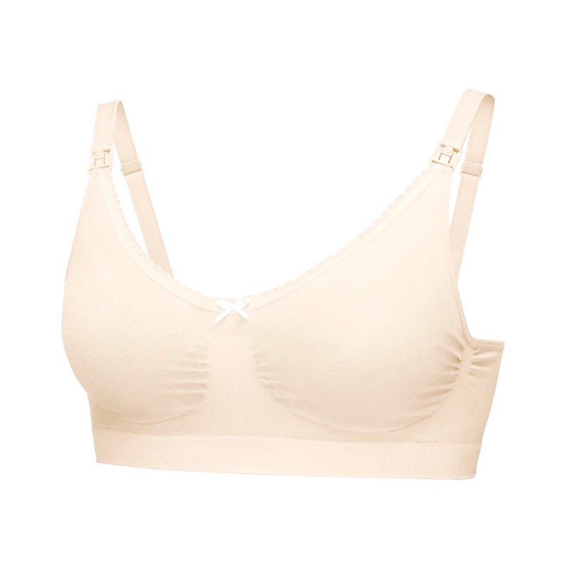 Medela's maternity and nursing bra in white for pregnancy and breastfeeding  available in S,M,L, XL