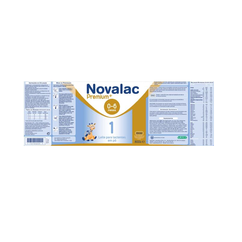 NOVALAC PREMIUM 1 800 GR - Pharmasalus