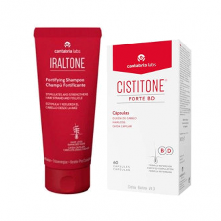 Cistitone Forte BD 60 gélules + Shampooing Iraltone 200 ml