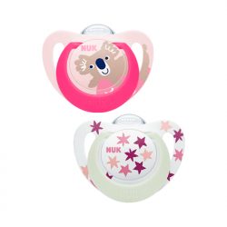 Nuk Pacifier Star Day & Night Silicone 18-36m