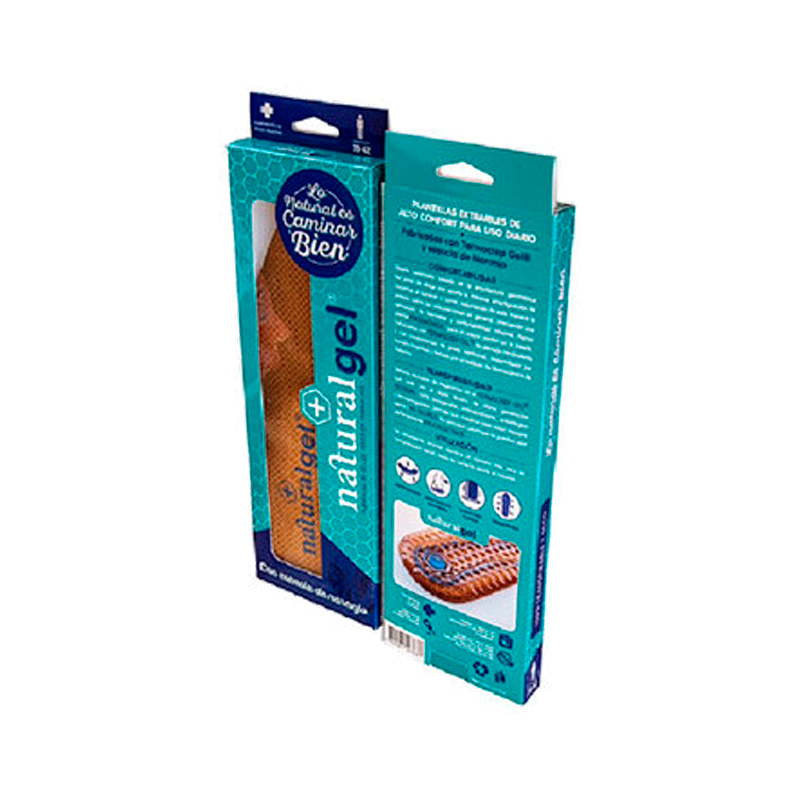 Natural Gel Insoles for Men 43-46 Aroma Orange