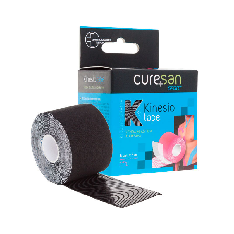 Curesan Sport Kinesio Tape Negro 5x5cm