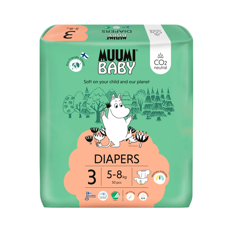 Muumi Baby T3 5-8kg 50 pañales