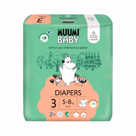 Muumi Baby T3 5-8kg 50 pañales