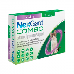 Nexgard Combo Pipettes Cats up to 2.5kg 3x0.3ml