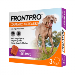 Frontpro Comprimidos Masticables 25-50kg 3 comprimidos