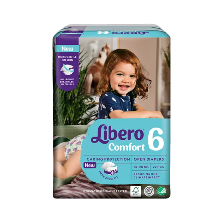 Libero Comfort 6 22 Diapers Pack 8units