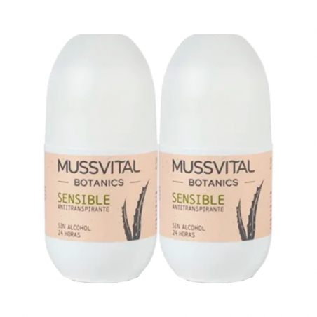 Mussvital Sensible Botanics Déodorant 2x75ml
