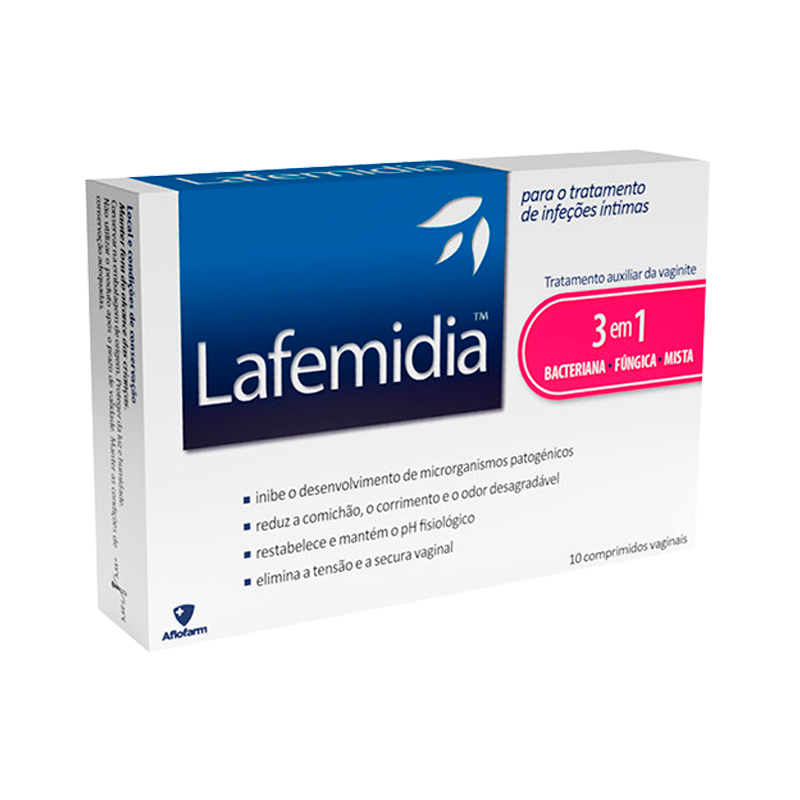 Lafemidia 3 em 1 comprimidos Vaginais 10 unidades