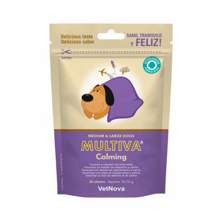 Multiva Calming Cães Medium & Large 25 comprimidos mastigáveis