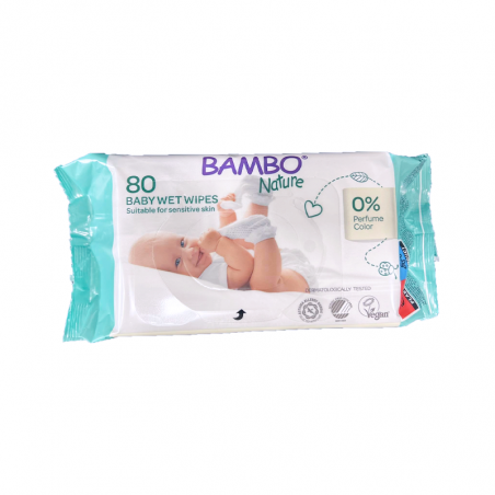 Lingettes Bambo Nature 80 unités Lingettes Bambo Nature 80 unités