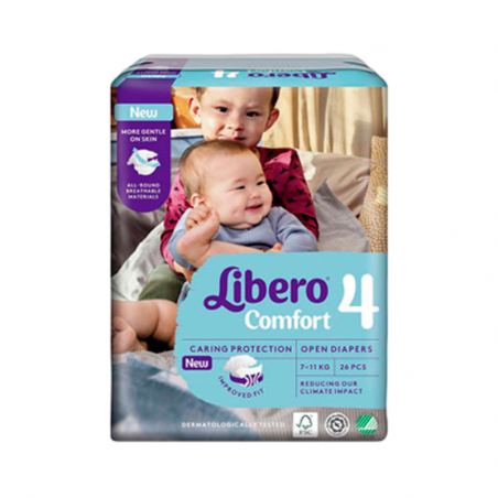 Libero Comfort 4 26 Pañales Pack 8unidades