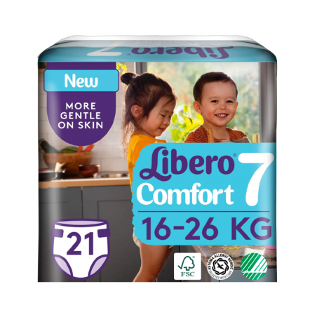 Libero Comfort 7 21 Diapers Pack 6units