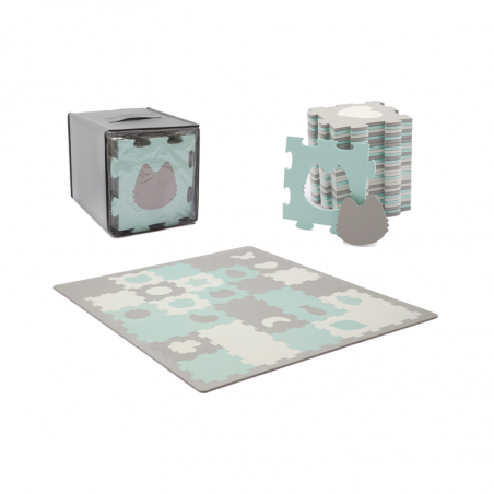 Kinderkraft Luno Shapes Mint Rug