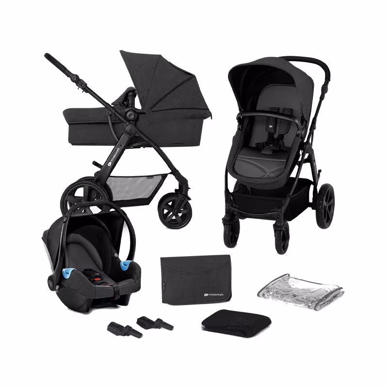 Kinderkraft Moov CT Carrinho de Passeio Trio Preto