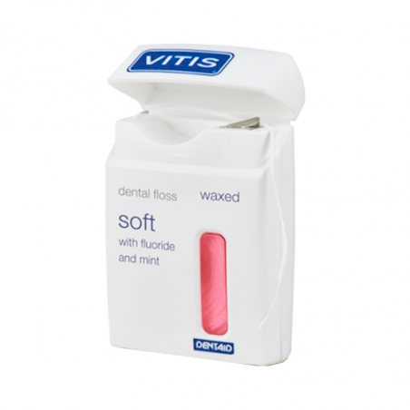 Vitis Soft Dental Floss with Fluoride and Mint 50m