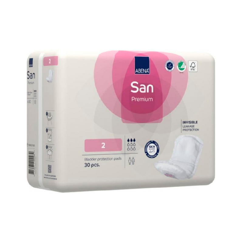 Abena San Premium 2 Anatomic Dressing 10x26cm 30 unités