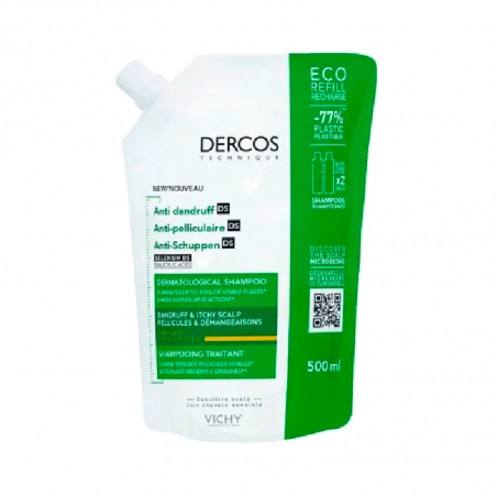 Dercos Technique Champô Anti-Caspa Cabelo Seco Ecorefill 500ml Dercos Technique Champô Anti-Caspa Cabelo Seco Ecorefill 500ml