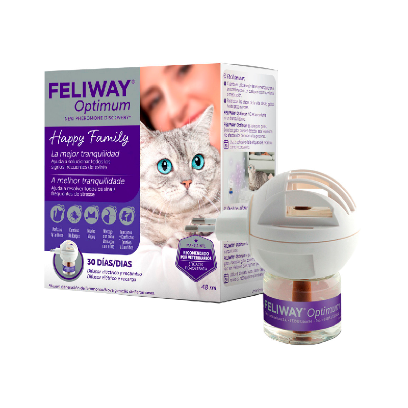 Feliway Optimum Happy Family Difusor + Recambio 48ml