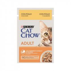 Cat Chow Adult Frango/Curgete Gelatina 26x85g
