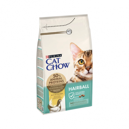 Cat Chow Poulet Control boules de poils adulte 1,5 kg