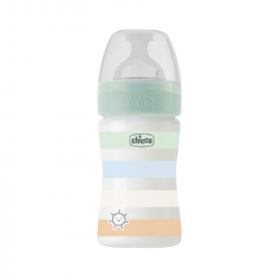 Chicco Well-Being Bottle Normal Flow 0m+ 150ml Green
