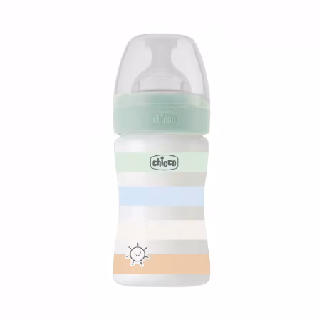 Chicco Well-Being Biberon Débit Normal 0m+ 150ml Vert