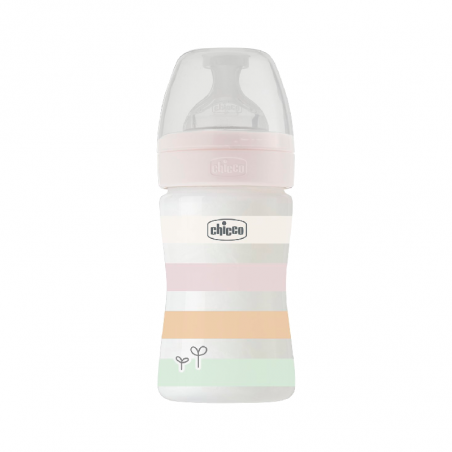 Chicco Well-Being Plastic Bottle Normal Flow Colors 150ml