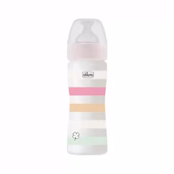 Chicco Well-Being Bottle Medium Flow 2m+ 250ml White