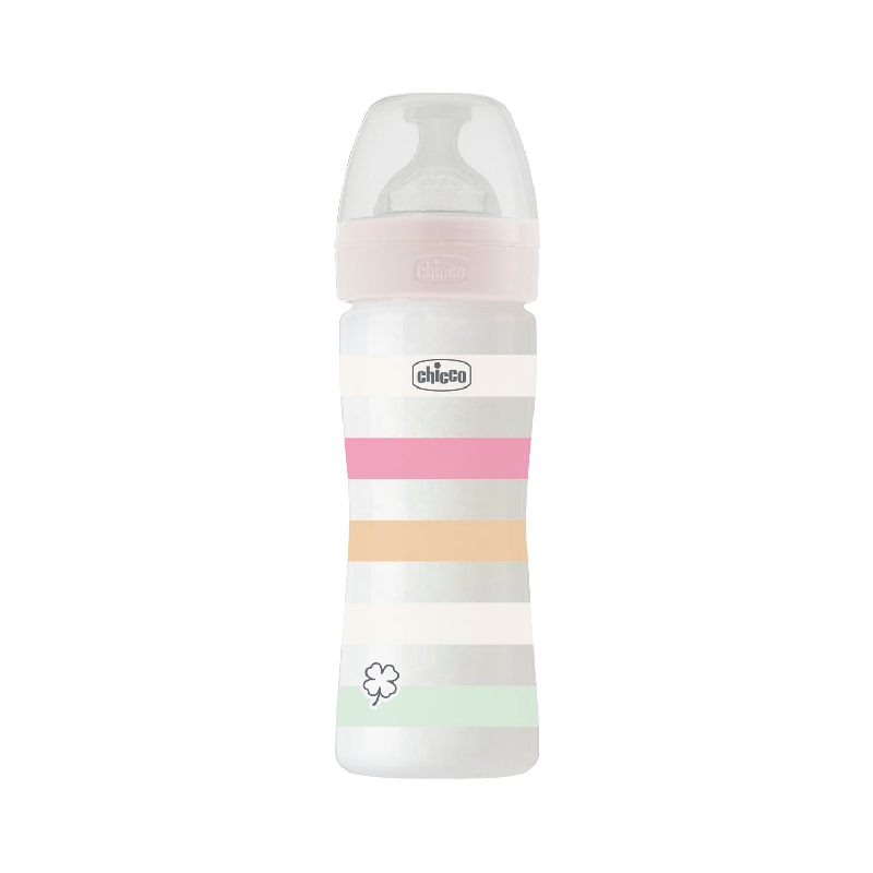 Chicco Well-Being Biberon Débit Moyen 2m+ 250ml Blanc