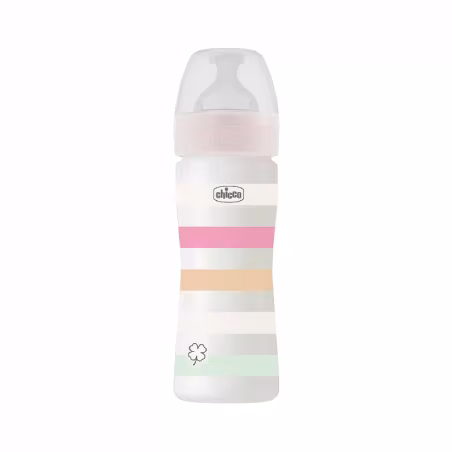 Chicco Well-Being Biberon Débit Moyen 2m+ 250ml Blanc