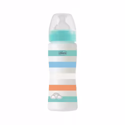 Chicco Well-Being Fast Flow Bottle 4m+ 330ml Blue
