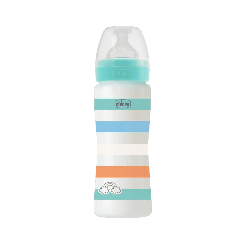 Chicco Well-Being Fast Flow Bottle 4m+ 330ml Blue
